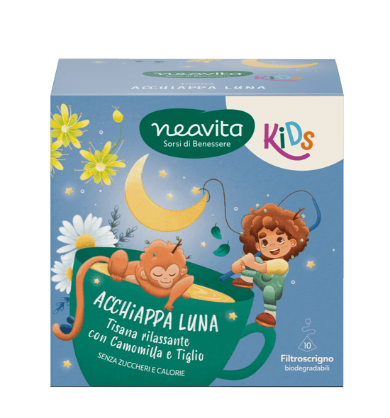 Neavita - Acchiappa Luna Tisana Rilassante e Distensiva Kids Confezione 10 Filtroscrigni