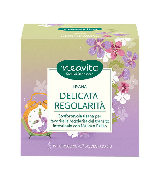 Neavita - Filtroscrigno Delicata Regolarità Tisana Per Il Benessere Dell’Intestino Confezione 15 Filtri