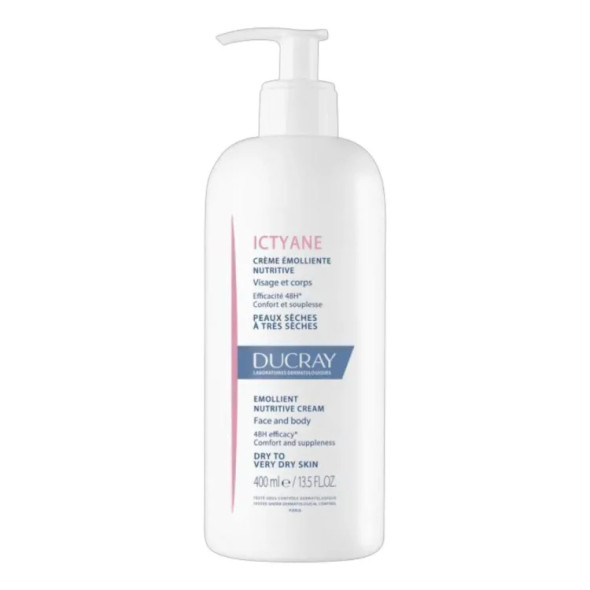 Ducray - Ictyane Crema Emolliente Viso E Corpo Pelli Secche Confezione 400 Ml