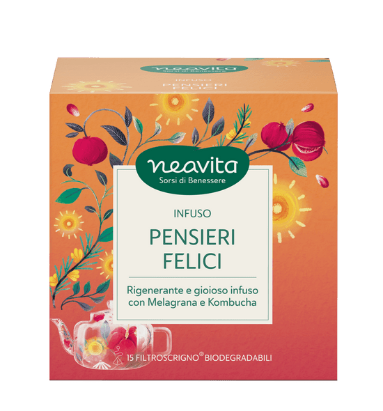Neavita - Filtroscrigno Pensieri Felici Infuso Rigenerante e Gioioso Confezione 15 Filtri