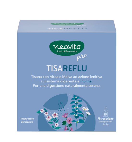 Neavita - Filtroscrigno Tisareflu Tisana Lenitiva Sul Sistema Digerente Confezione 18 Filtri