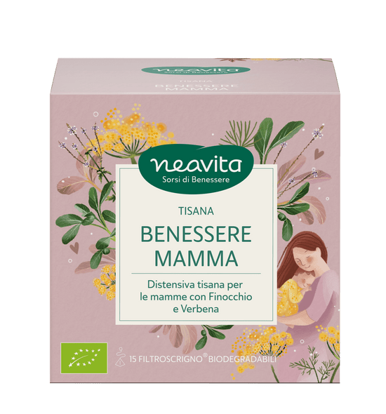 Neavita - Filtroscrigno Benessere Mamma Tisana Biologica Distensiva e Rasserenante Confezione 15 Filtri
