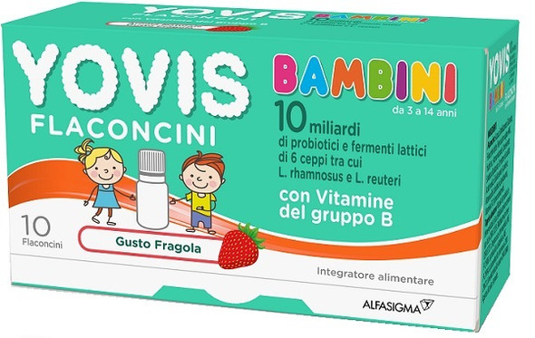 Yovis Bambini Integratore Fermenti Lattici e Vitamine Confezione 10 Flaconcini