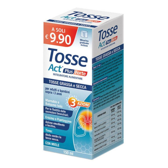 Act - Sciroppo Tosse Grassa e Secca Plus Forte Confezione 150 Ml