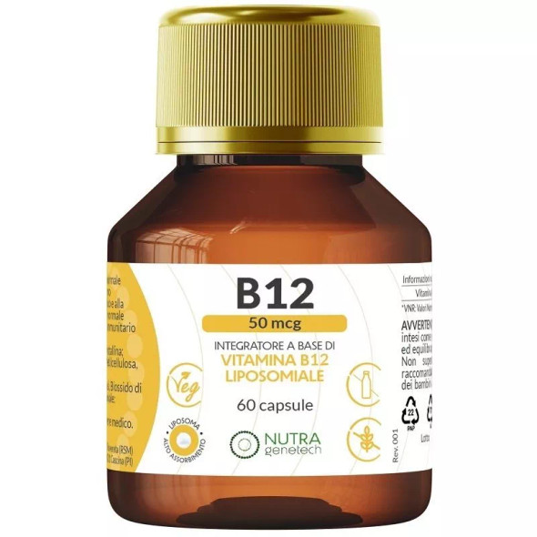 Nutragenetech - Vitamina B12 50MCG Confezione 60 Capsule