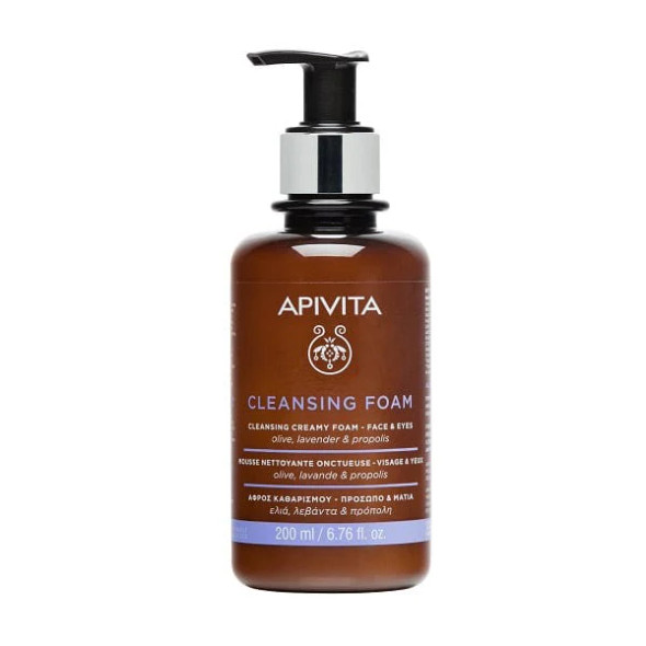 Apivita - Cleansing Foam Mousse Detergente Viso e Occhi Confezione 200 Ml