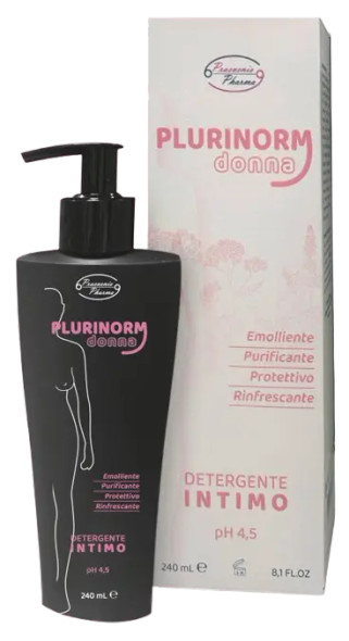 Praevenio Pharma Plurinorm Donna Detergente Intimo pH 4,5 Lenitivo Rinfrescante Confezione 240 Ml