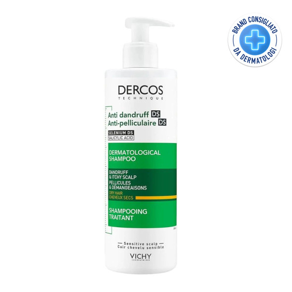 Vichy - Dercos Shampoo Antiforfora Capelli Secchi Confezione 390 Ml