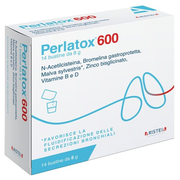 Perlatox 600 - Integratore Per La Fluidificazione Delle Secrezioni Bronchiali Confezione 14 Buste