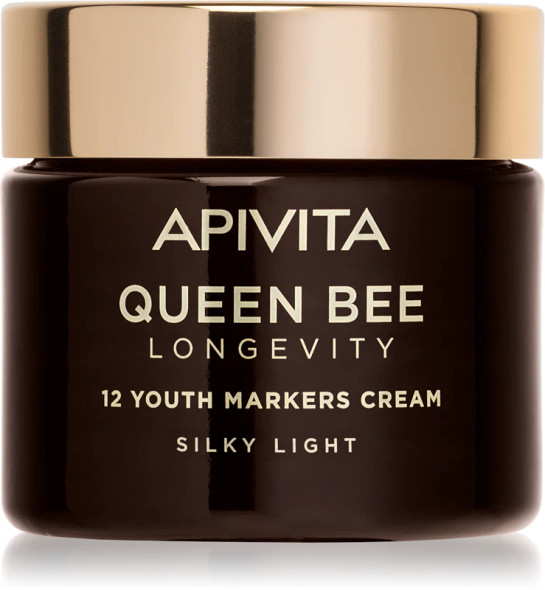 Apivita - Queen Bee Longevity Crema Viso Leggera Anti Age e Anti Macchie Confezione 50 Ml