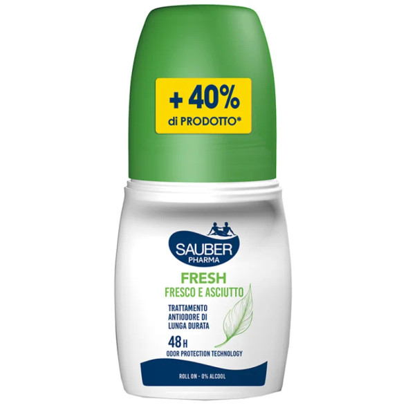 Sauber - Fresh Deodorante 48h Roll On Confezione 70 Ml