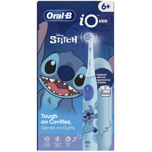 Oral B - iO 2 Stitch Spazzolino Elettrico Bambini + 1 Testina + Custodia Di Viaggio