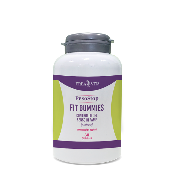 Erbavita - Peso Stop Fit Gummies Integratore Controllo Della Fame Confezione 30 Gomme