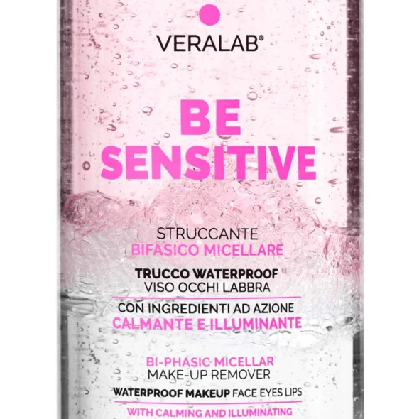 Veralab - Be Sensitive Struccante Bifasico Micellare Occhi Viso Labbra Confezione 150 Ml