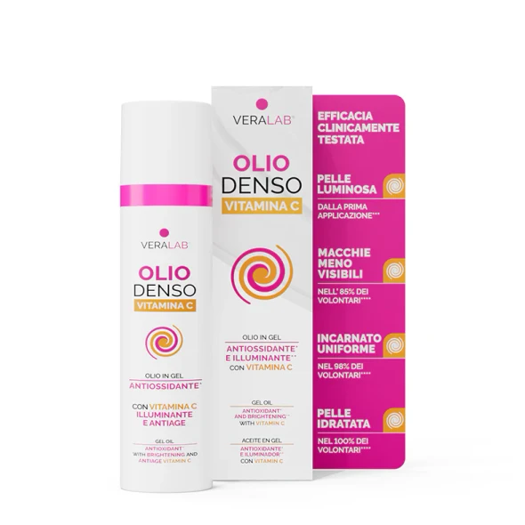 Veralab - Olio Denso Con Vitamina C Detergente Struccante Viso Multiuso Confezione 75 Ml