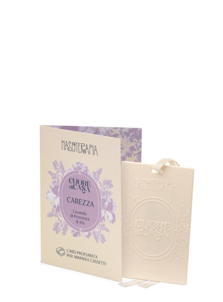 Nasoterapia - Cuore Di Casa Carezza Card Profumata Lavanda&Iris Confezione 1 Pezzo
