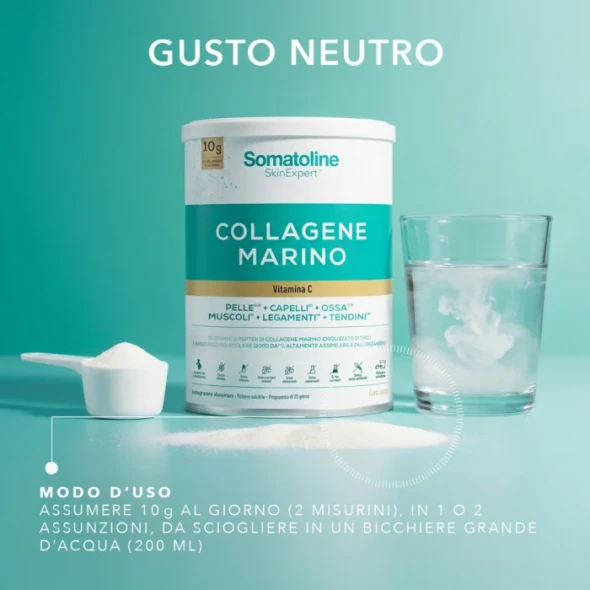 Somatoline - Collagene Marino Integratore Pelle, Capelli E Ossa Confezione 278 Gr