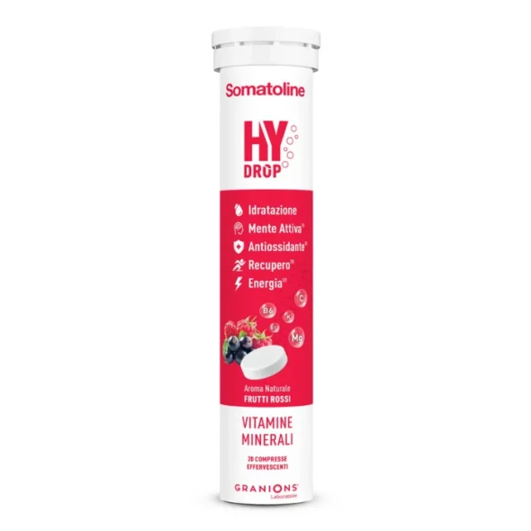 Somatoline - Hydrop Frutti Rossi Vitamine Minerali Effervescenti Confezione 20 Compresse