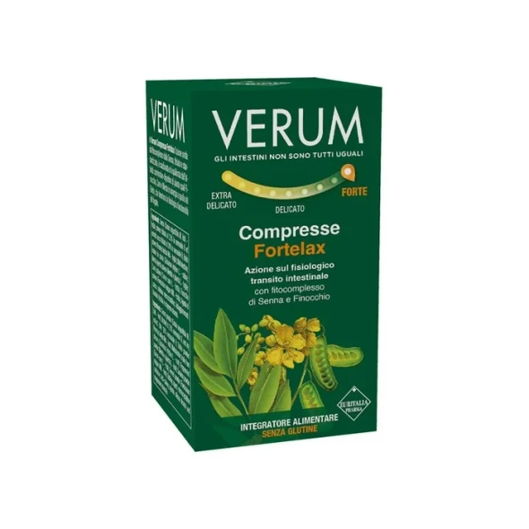 Verum ForteLax Integratore Transito Intestinale Compresse Confezione 80 Compresse