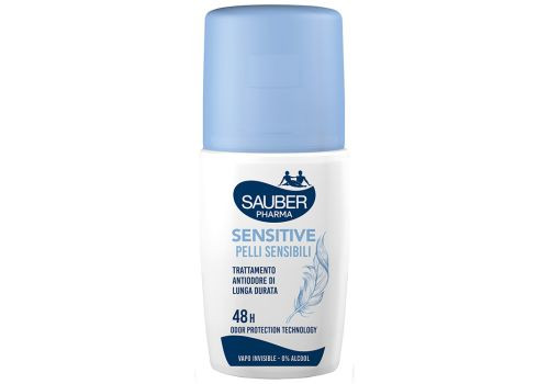 Sauber - Sensitive Pelli Sensibili Deodorante Vapo Antiodore 48H Confezione 90 Ml
