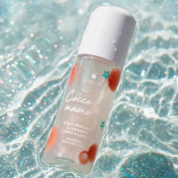 Veralab - Cocco di Mamma Acqua Profumata Illuminante Corpo e Capelli  Confezione 100 Ml