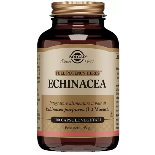 Solgar - Echinacea Integratore Difese Immunitarie Confezione 100 Capsule