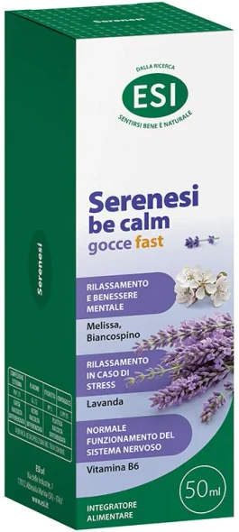 Esi - Serenesi Be Calm Gocce Fast Integratore Rilassamento E Tono Dell'Umore Confezione 50 Ml