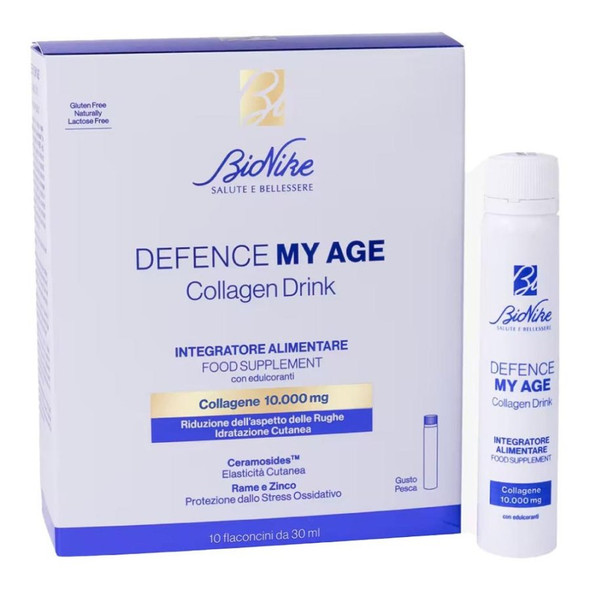 Bionike - Defence My Age Collagene Marino Tipo I e III Confezione 10 Flaconcini
