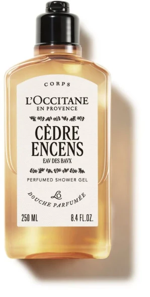 L'Occitane en Provence Eau des Baux Gel Doccia Profumato Cipresso e Incenso Confezione 250 Ml