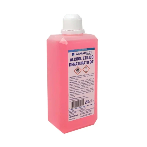 Farmaricci - Alcool Etilico Denaturato 90° Confezione 250 Ml