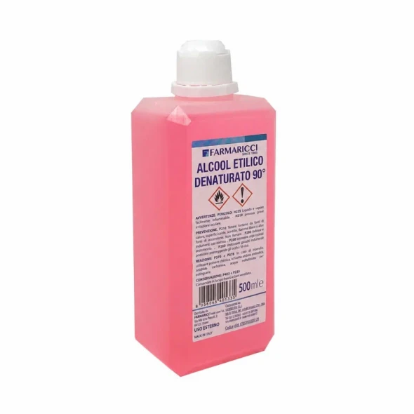 Farmaricci - Alcool Etilico Denaturato 90° Confezione 500 Ml