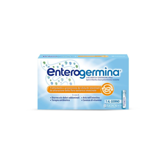 Enterogermina - Fermenti Lattici E Probiotici Per I Disturbi Intestinali  4 Miliardi Confezione 30 Fiale