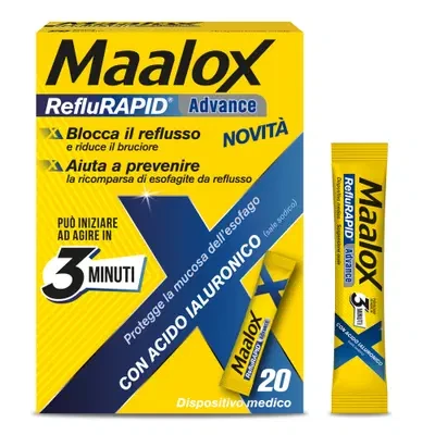Maalox - Reflurapid Advance Reflusso E Bruciore Di Stomaco Confezione 20 Buste