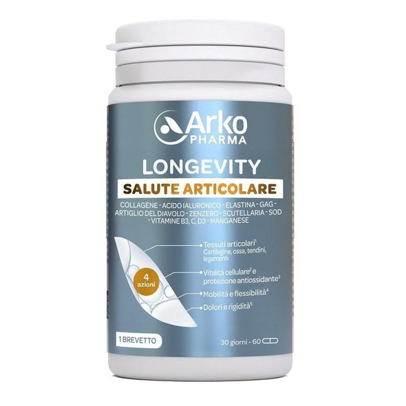 Arkopharma - Longevity Salute Articolare Integratore Alimentare Confezione 60 Capsule