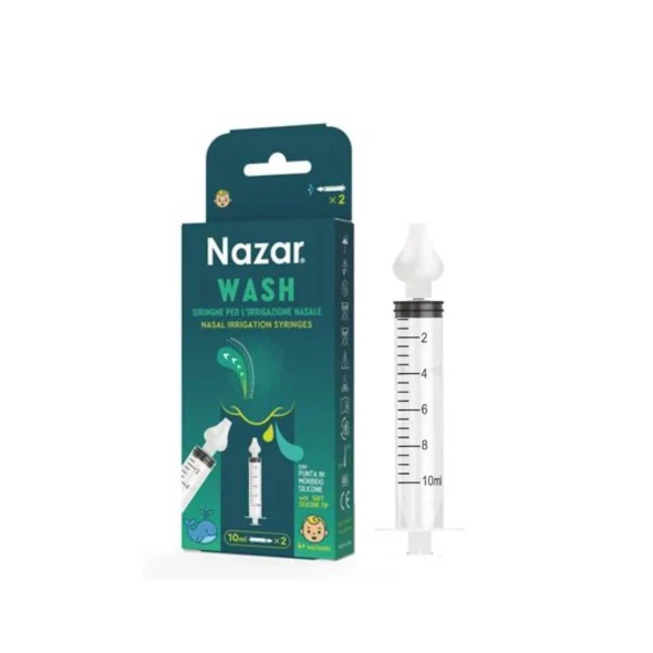 Nazar - Wash Siringhe Per Irrigazione Nasale Confezione 2 Pezzi