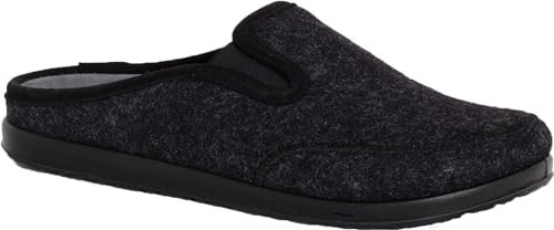 Scholl - Elio Elastic Pantofola Uomo Nera Misura 44 Confezione 1 Paio