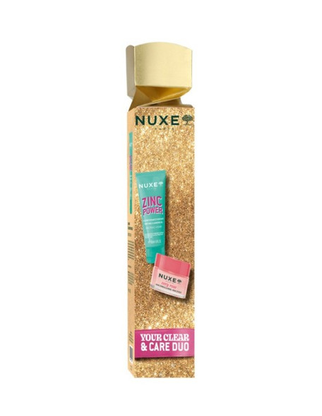 Nuxe - Cofanetto Natale Cracker Your Clear Gel Detergente Purificante Viso+Balsamo Labbra Very Rose Confezione 2 Pezzi
