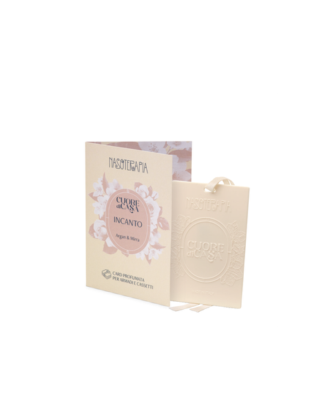 Nasoterapia - Cuore Di Casa Icanto Card Profumata Argan&Mirra Confezione 1 Pezzo