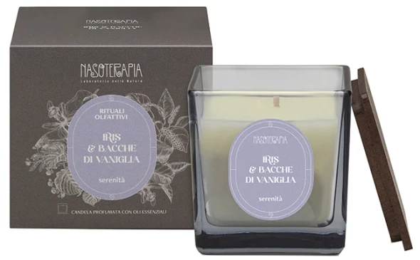 Nasoterapia - Candela Profumata Iris & Bacche Di Vaniglia Confezione 200 Gr