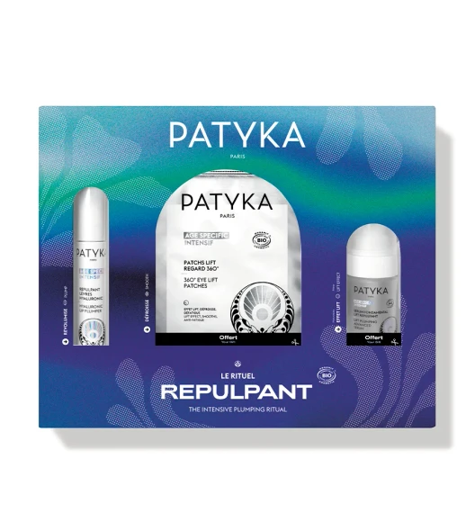 Patyka - Cofanetto Natale Rituale Rituale Repulpant Rimpolpante Labbra+Patch Occhi+Siero Confezione 3 Pezzi