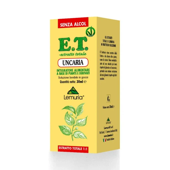 E.T. - Uncaria Estratto Totale Gocce Difese Immunitarie Confezione 30 Ml
