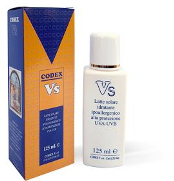Codex v - Vs Latte Solare Confezione 125 Ml