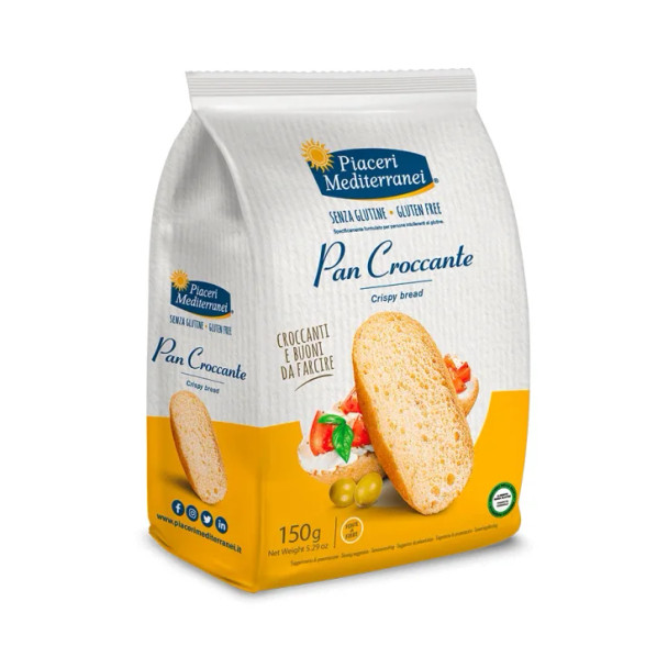 Piaceri Mediterranei - Pane Croccante Senza Glutine Confezione 150 Gr
