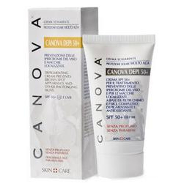 Canova - Canova Depi 50+ emulsione viso depigmentante con protezione - Confezione da 50 ml