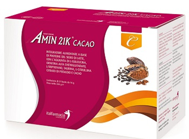Amin 21k - Italfarmacia Gusto Cacao Confezione 21 Bustine Da 15,61 Gr