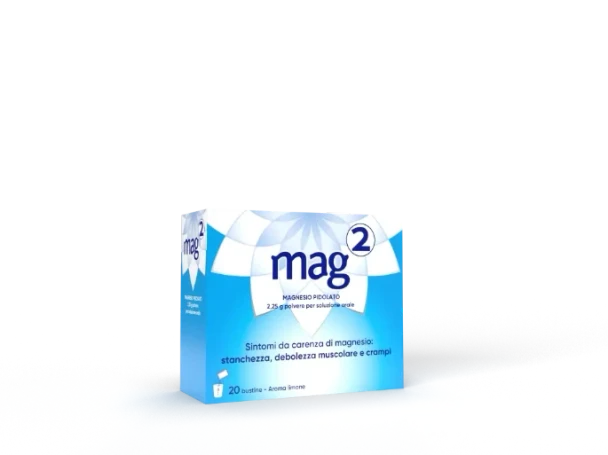 Mag - 2 Integratore Magnesio Per Benessere Fisico E Mentale  2,25 Gr Confezione 20 Bustine (Confezione Danneggiata)