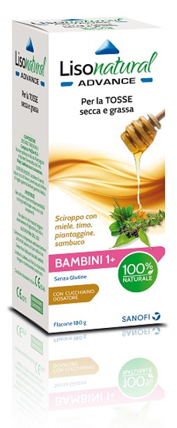 Lisonatural - Advance Bambini Sciroppo Tosse Secca e Grassa Confezione 180 Gr