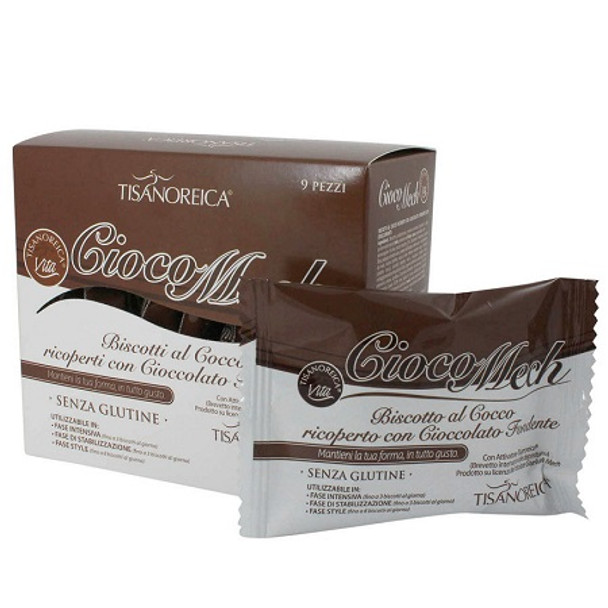 Tisanoreica - Cioco Mech Biscotto Al Cocco e Cioccolata Fondente Confezione 9X13 Gr