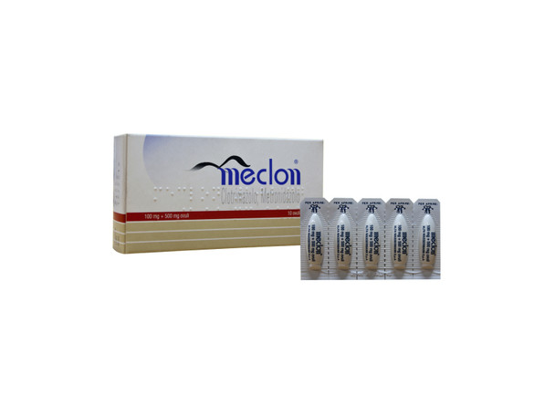 Meclon - Confezione  100 + 500 mg 10 Ovuli Vaginali