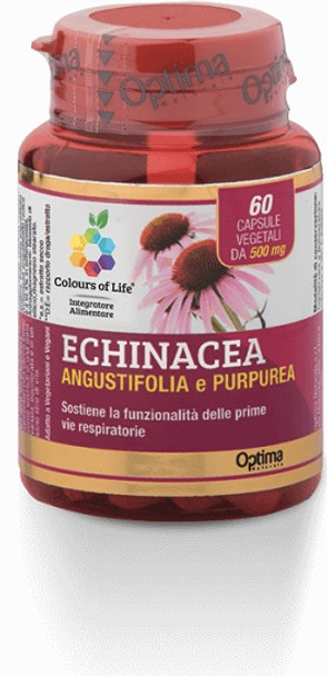 Optima naturals - Colours Of Life Echinacea Angustifolia e Purpurea Confezione 60 Compresse
